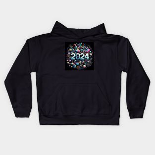 Happy New Year 2024 - Style 1 Kids Hoodie